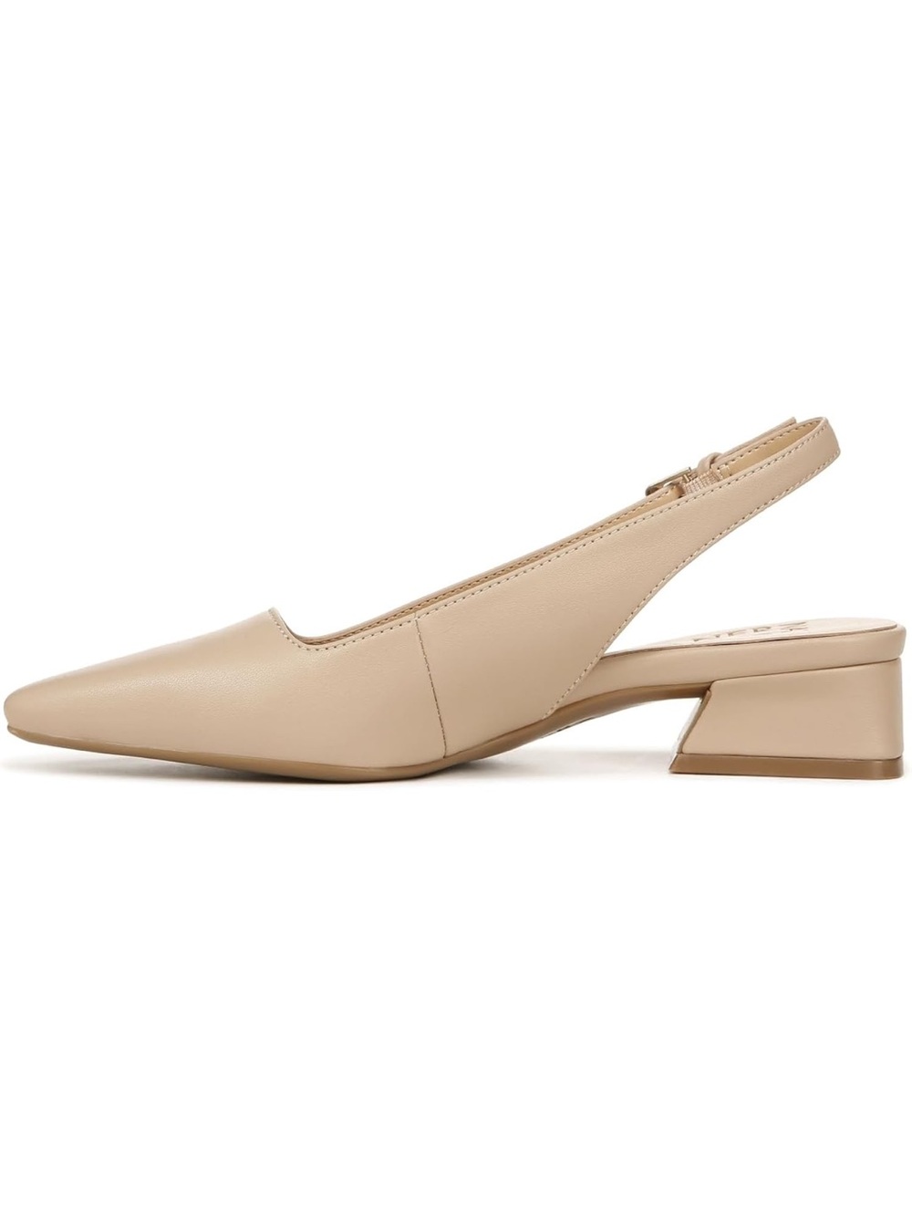 Naturalizer Nude Slingback Pointed-Toe Low Heel Pumps